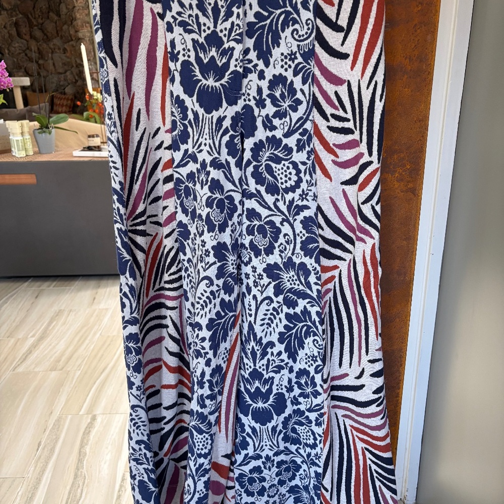 Free People Boho Flare Printed Woven Pants – Festival Style – Size M